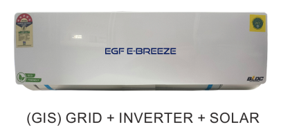 EGF E-Breeze split air conditioner, Grid + Inverter + Solar